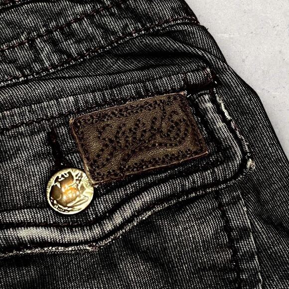 ★ Stitch’s Platinum Label Seminole Scrunched Up Black Jeans ★ - Picture 2 of 9